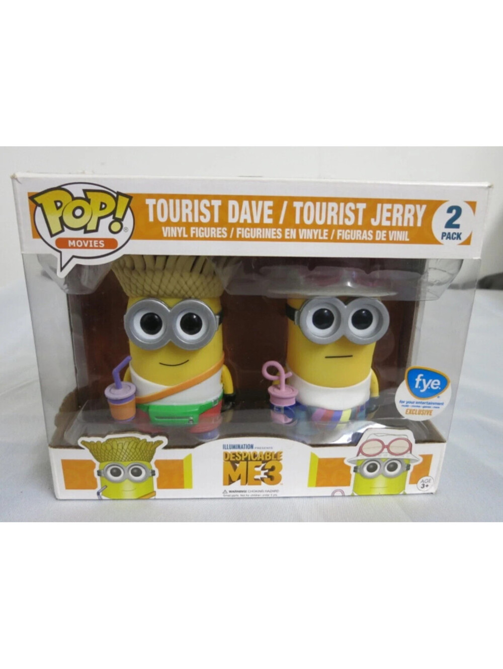 Funko Pop Tourist Dave / Tourist Jerry 2-pack Despicable Me 3